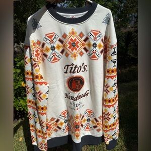 Titos Vodka Christmas Sweater Mens XXL